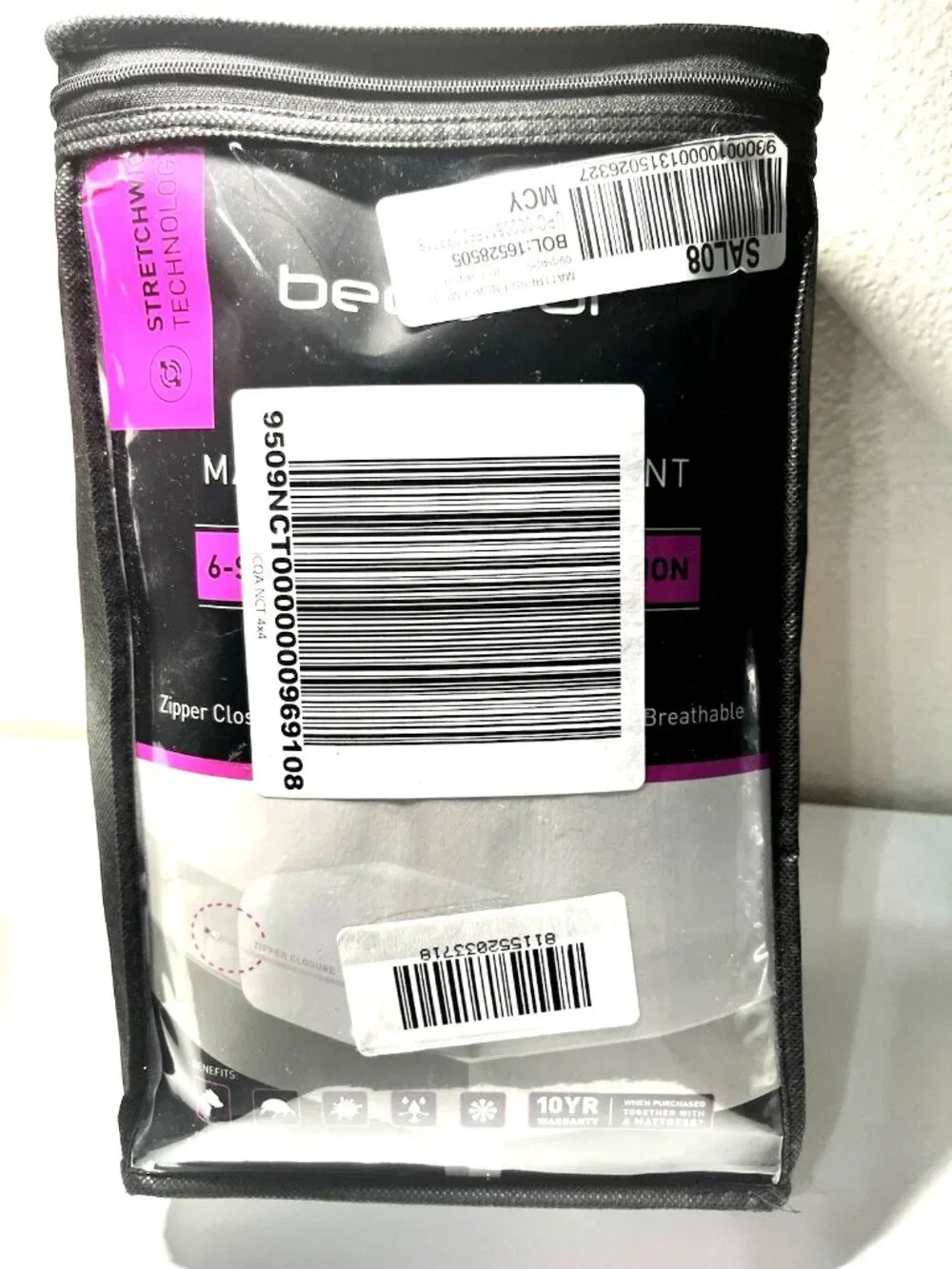 BEDGEAR MattressKin Queen Encasement with StretchWick Technology (Brand New)
